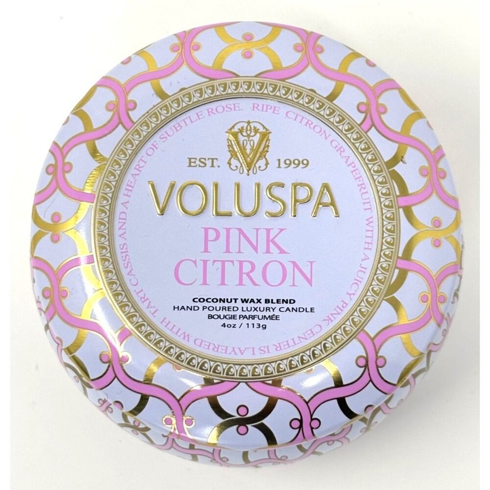 Voluspa Mini Candle Pink Citron USED